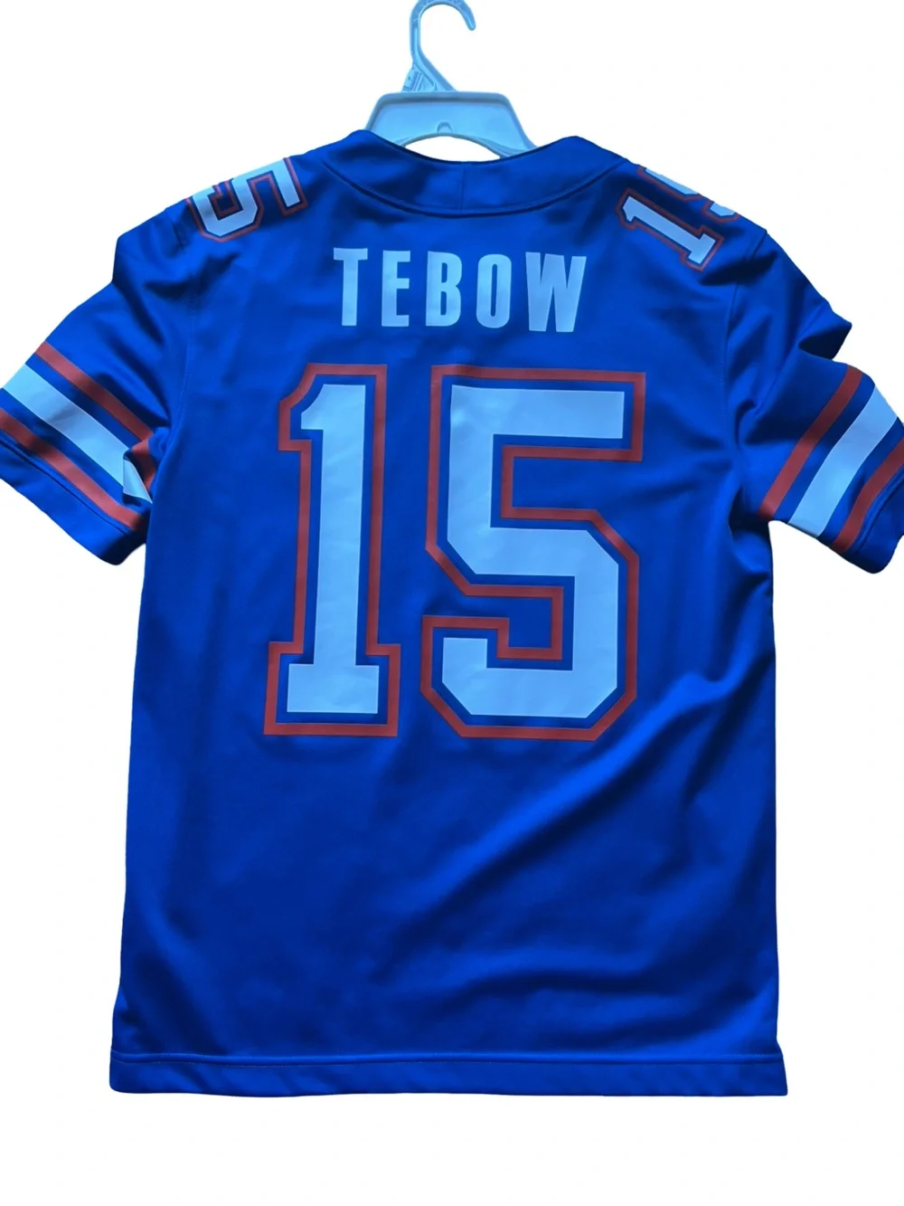 Jordan Men's Blue and White #15 Football Jersey